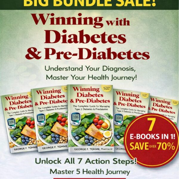 Winning with Diabetes & Pre-Diabetes – The Complete 5-Step Transformation Bundle ( 7 eBooks + Planners )